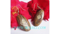 Wooden Stainless Earring Organic